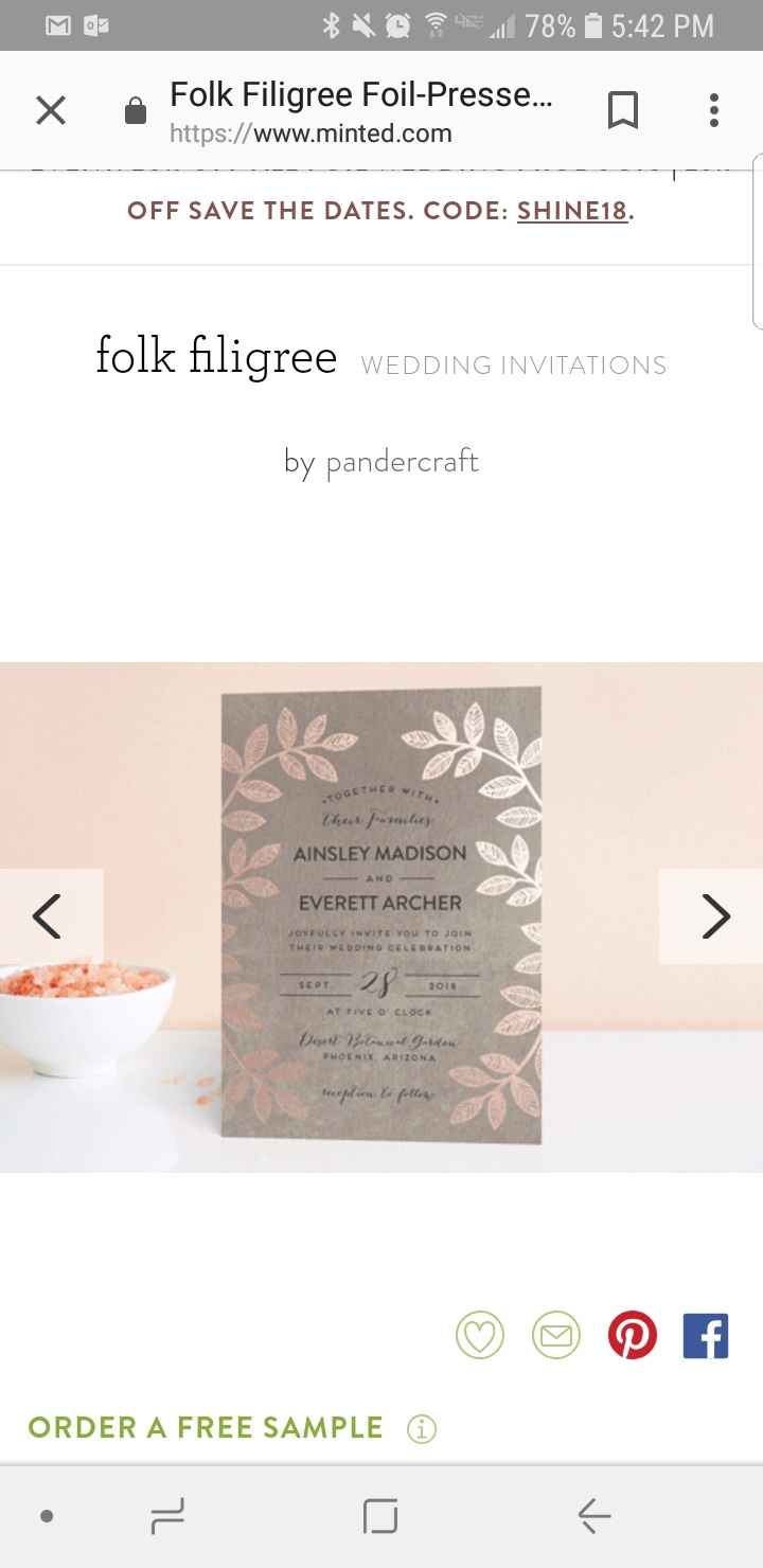 Ordered My Invites....kinda! - 1