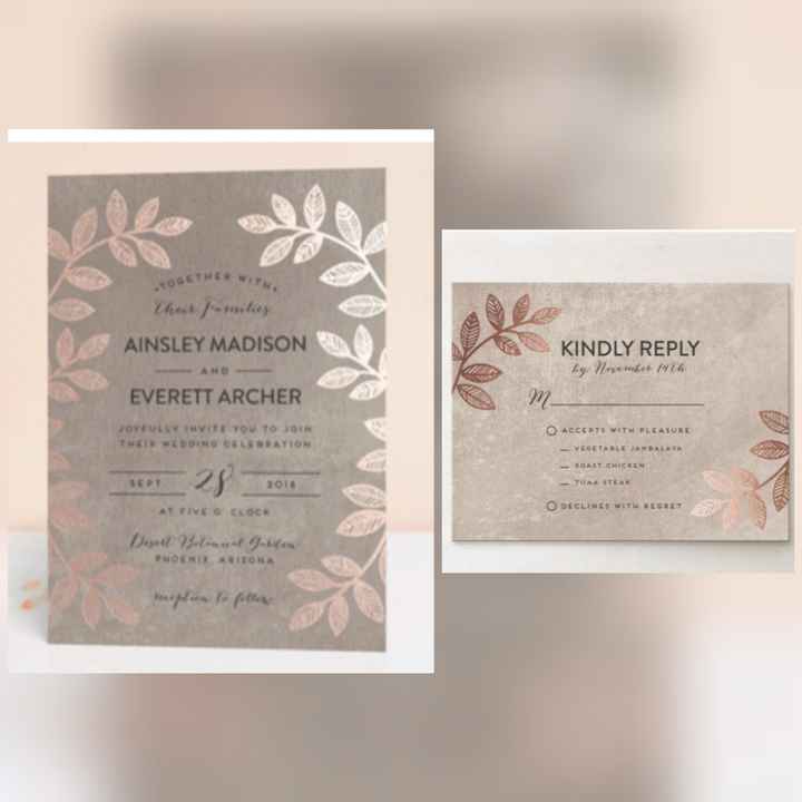 Invitation & rsvp Card Inspiration - 1