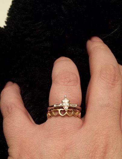 Opinions on white e-ring with gold band