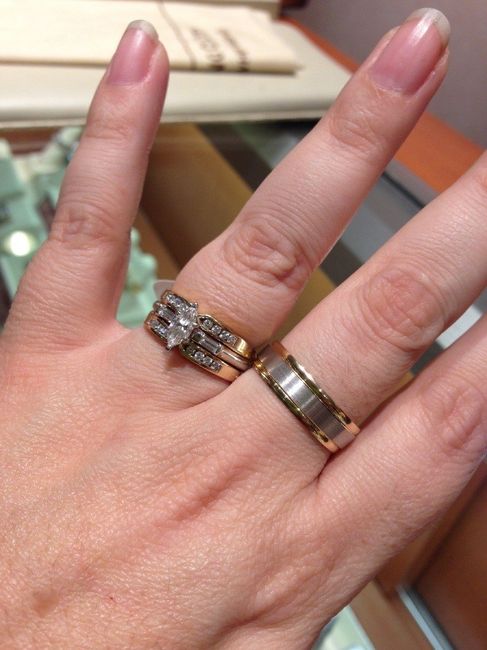 Matching rings...who else tried to match?
