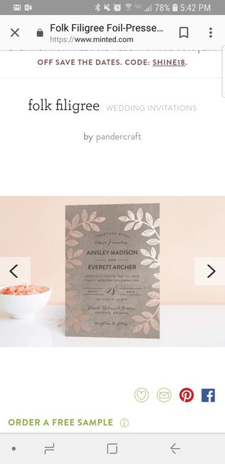 Ordered My Invites....kinda! - 1