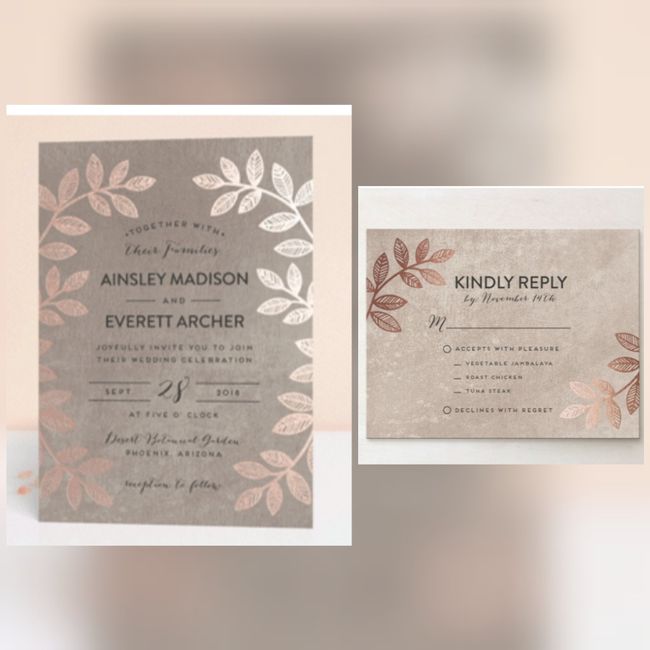 Invitation & rsvp Card Inspiration - 1