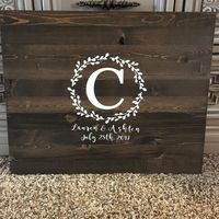 Wooden Guest Book Sign