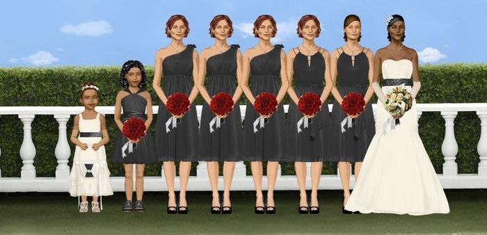 BLACK AND WHITE WEDDINGS...