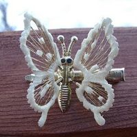 old school butterfly hair clips