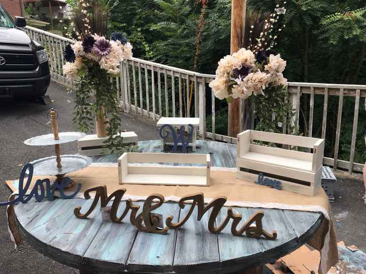 Cake table as guest book - 3