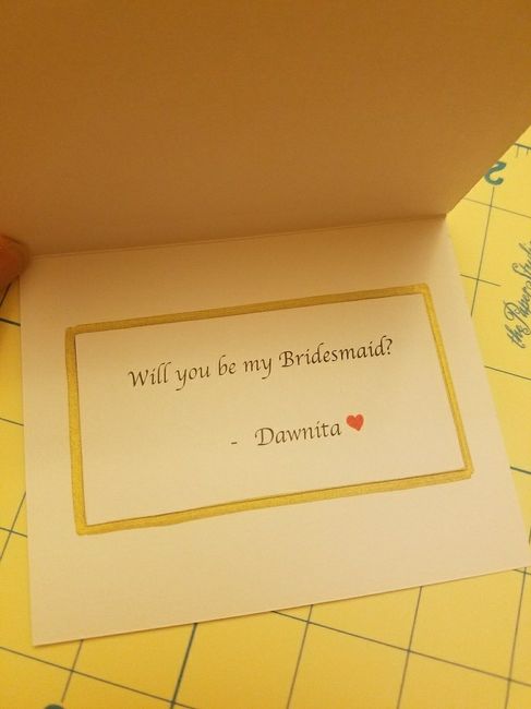 Bridesmaids Asks!! 10
