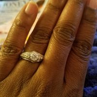 Eeeek! i love my E-ring... and i may not want a wedding band with it... - 1