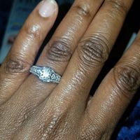 Eeeek! i love my E-ring... and i may not want a wedding band with it... - 1