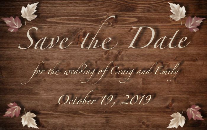 DIY Save the Date