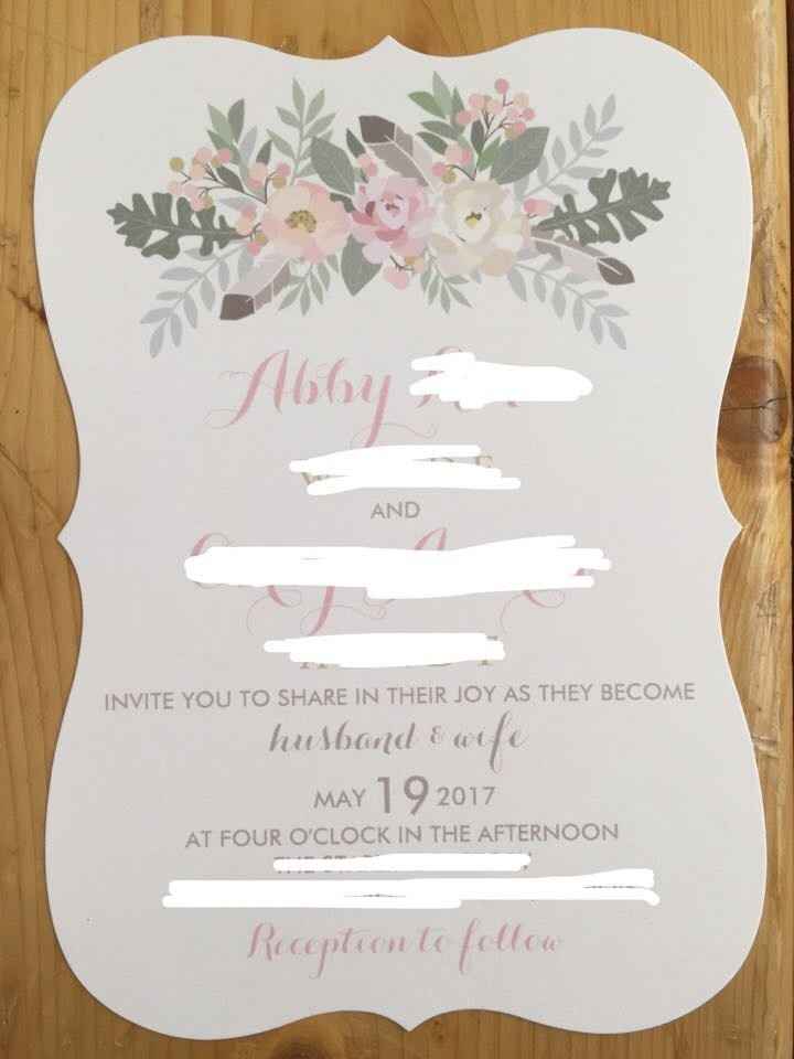Ideas for my strangely shaped invite?