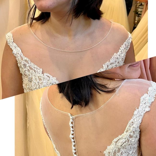 Can i cut the mesh from my wedding dress? 1