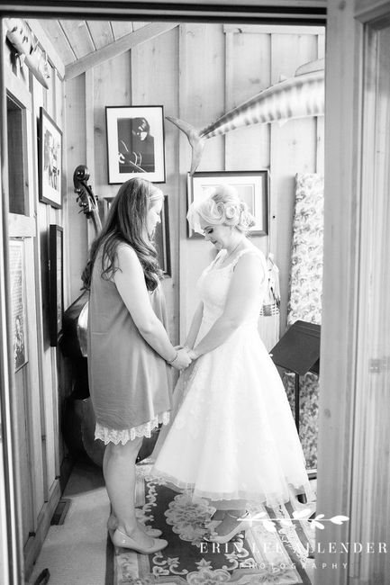 Praying with my BFF right before the ceremony. One of my fav parts of the day.