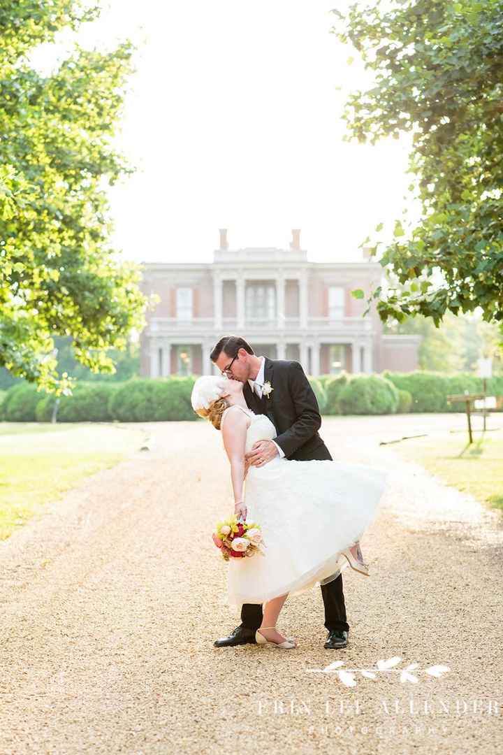 The dip in front of the mansion/reception site.