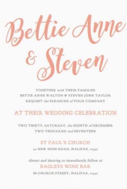 Invitation wording, not happy with formality. 1