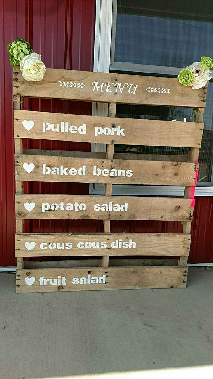 Time table of events, menus, etc - 1