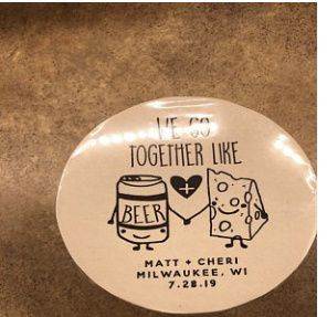 Imprinted plastic cups as favors 1