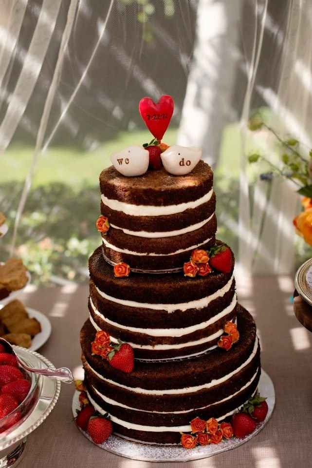 Uniced Wedding Cakes