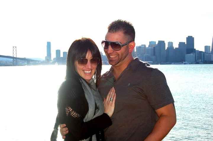 Pictures of him "popping the question"