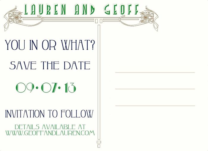 **UPDATE** POLL**Final STD! It's off to the printers... so don't point out mistakes ;) haha