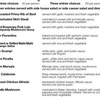 Menu choices... after invitations go out? FML.