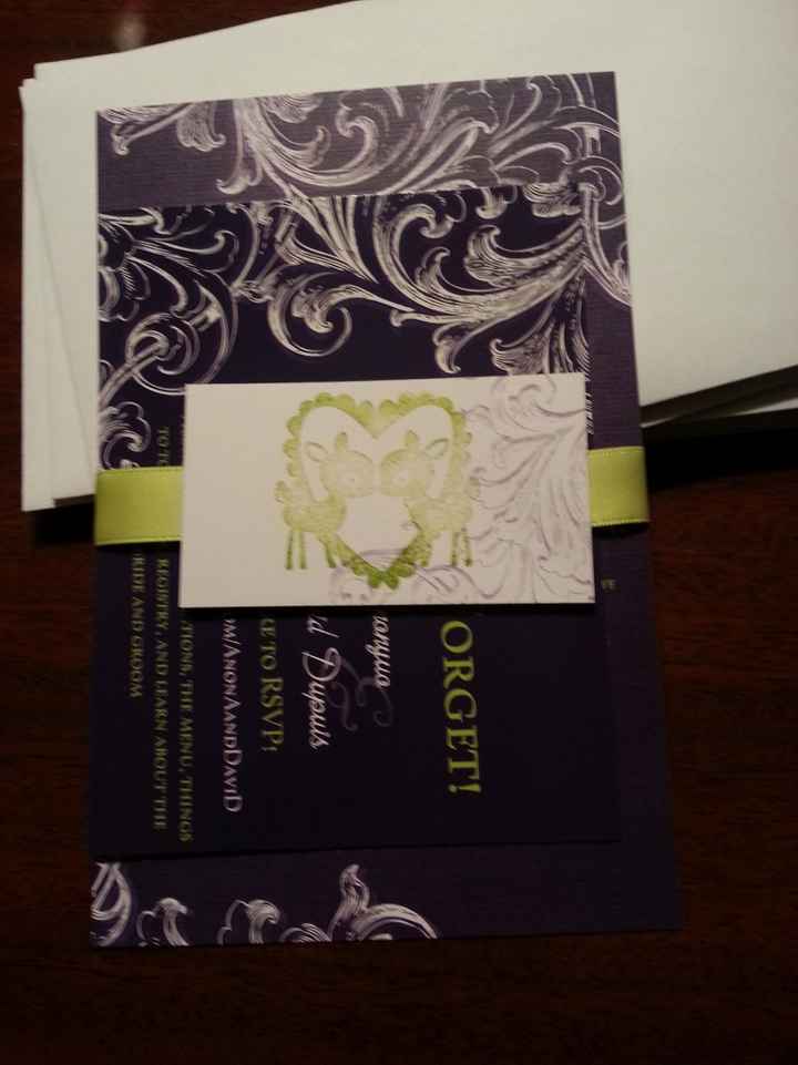 Invites that were sent out...