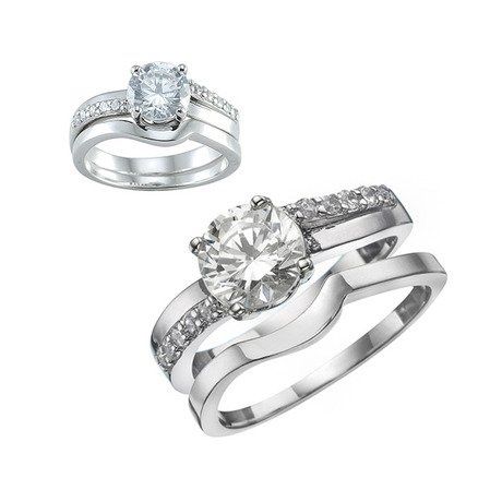 PSA: 2 piece wedding engagement ring set for 12.00 by Lauren Lee
