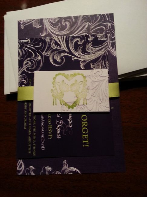 Invites that were sent out...