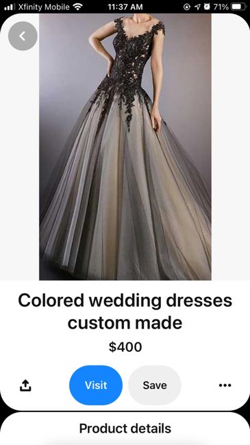 Halloween wedding and a black dress! Buying online? 2