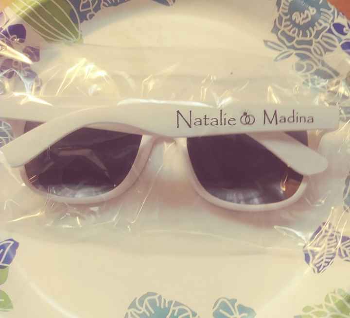 our wedding sunglasses
