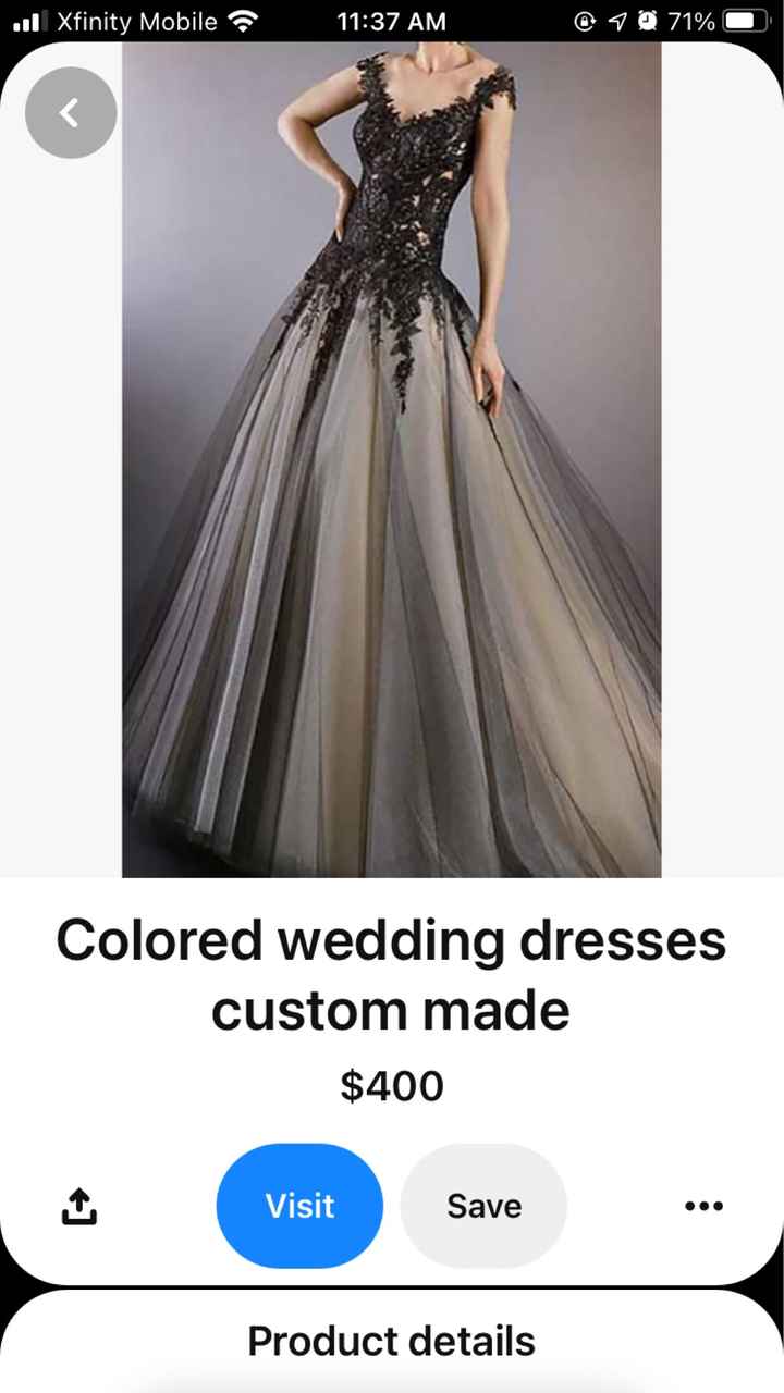 Halloween wedding and a black dress! Buying online? - 2