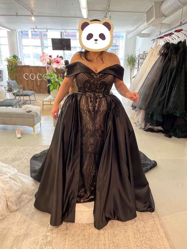 Black wedding dress - 1