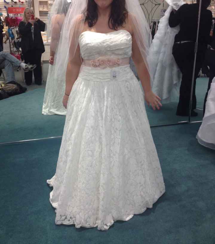 Having second thoughts about the dress!