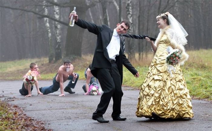 Google "funny wedding pic" or "horrible wedding pic" and post your favorite that popped up!
