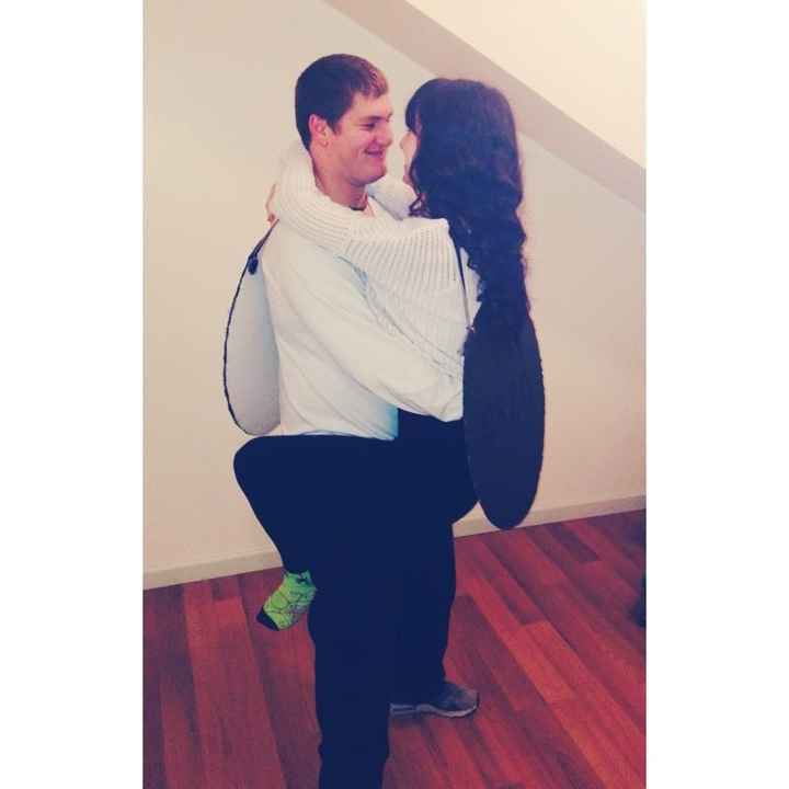 Happy Halloween post a pic of you and your fiancé in costumes