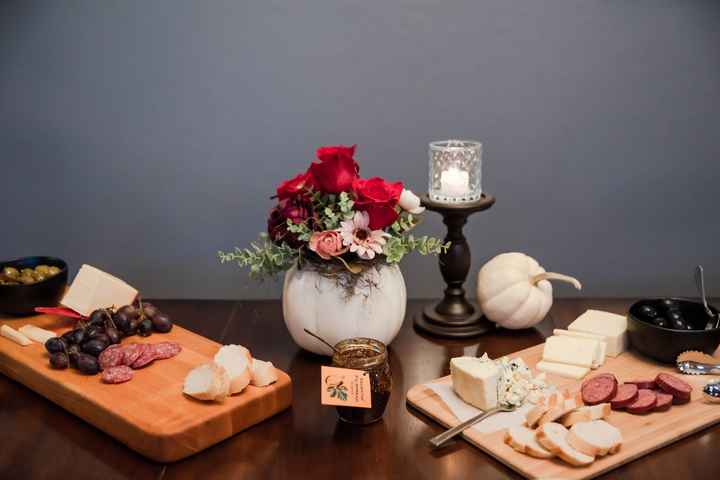 my MIL was hellbent on making these charcuterie boards