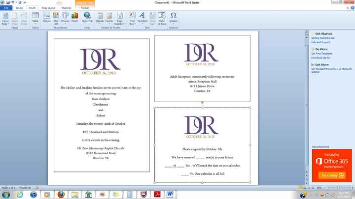 DIY Invite Feedback !