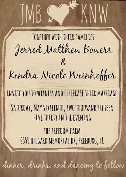SHOW ME YOUR : Wedding Invitations / RSVP Cards!