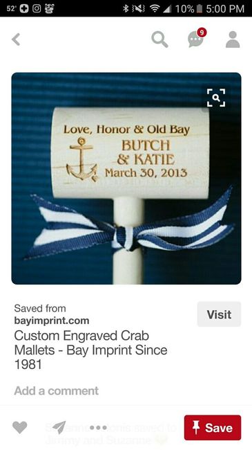 Favors as place cards