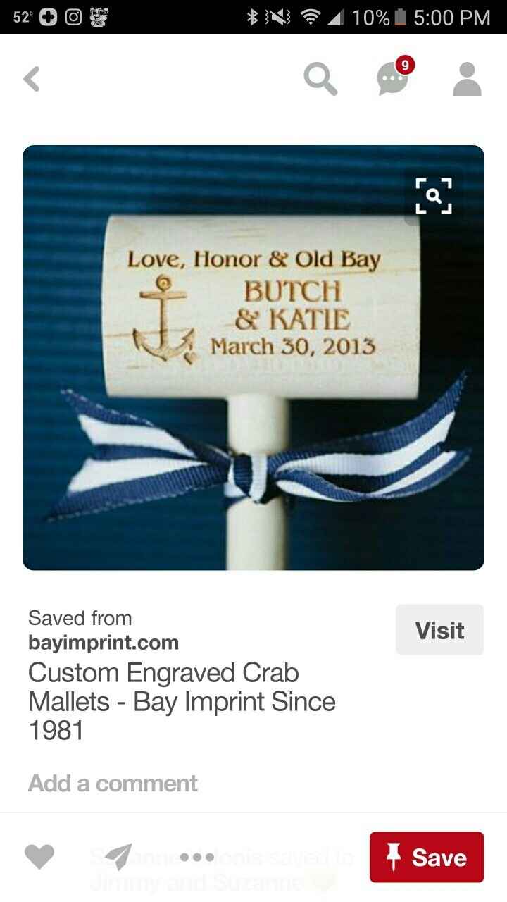 Favors as place cards