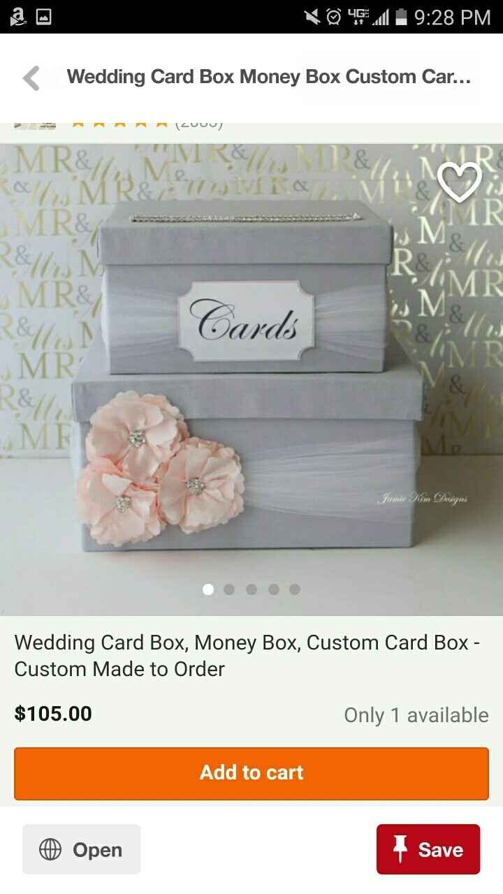 Wedding card box
