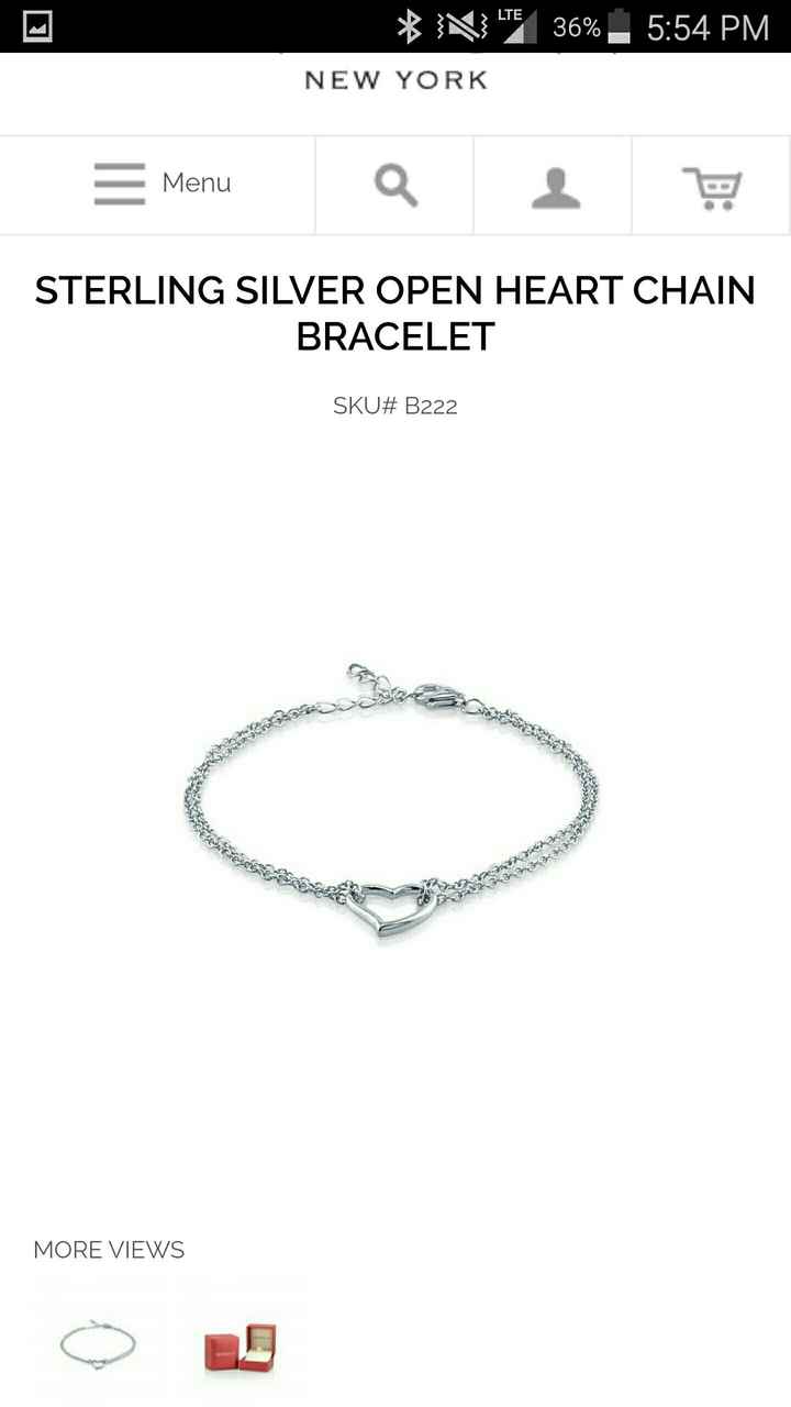 Offered very meaningful wedding jewelry