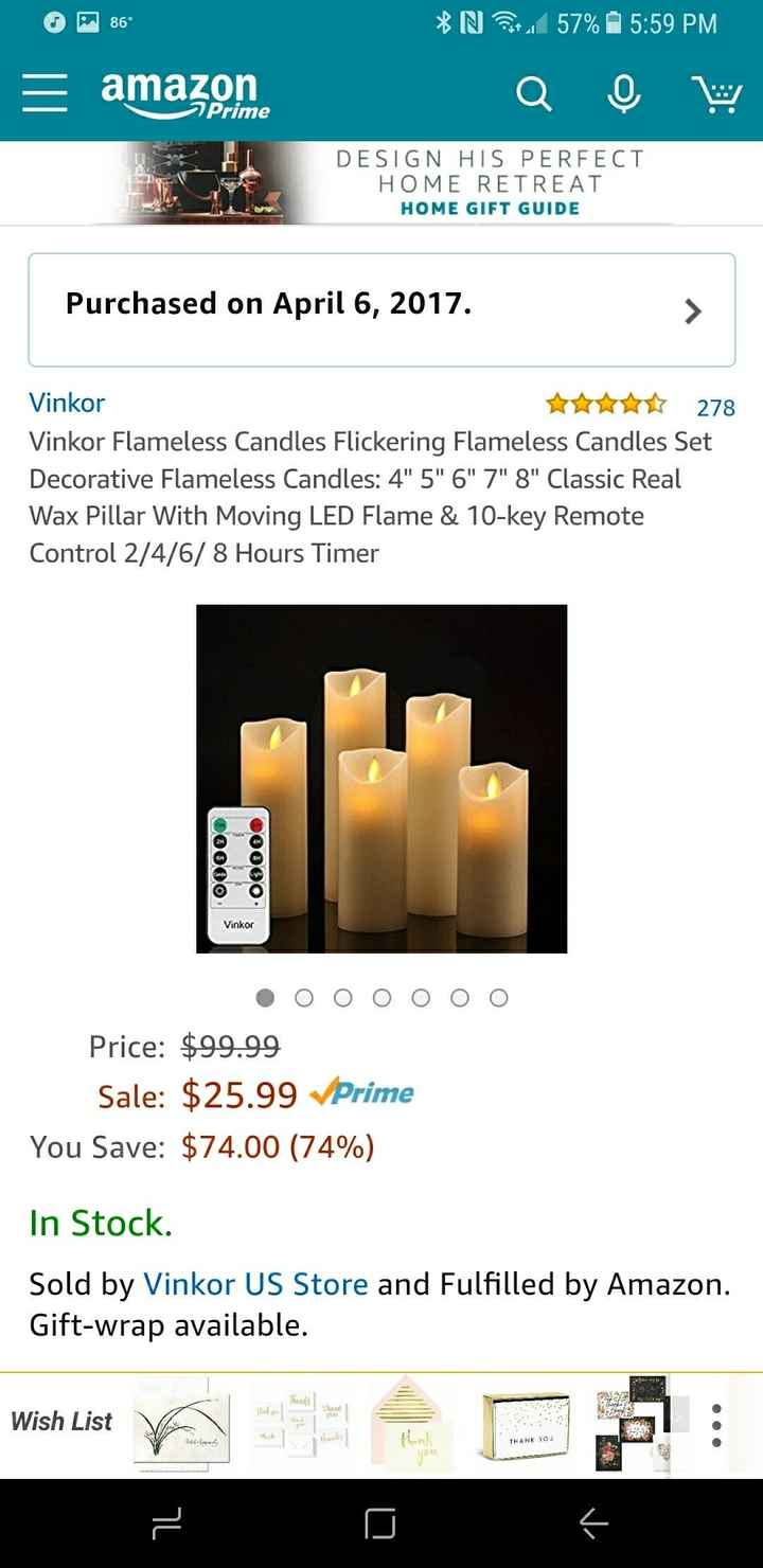 Flameless candles
