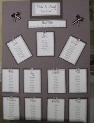 DIY Seating Card Boards (pics)
