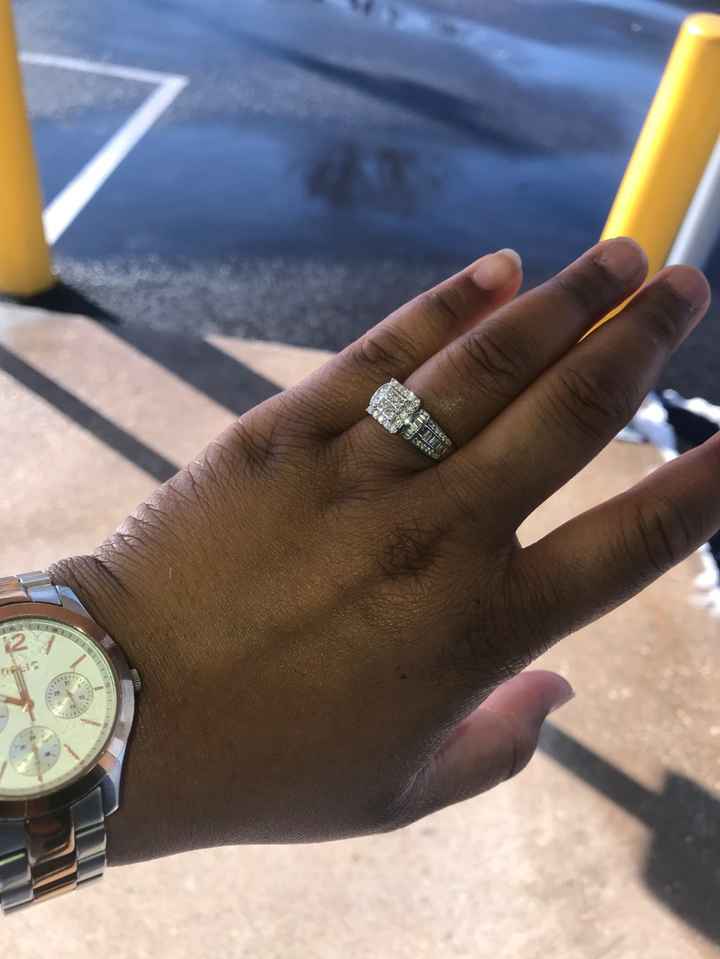 Got Engaged on New Year's  Eve and I cant stop looking at my beautiful ring ! I am estatic and nervo