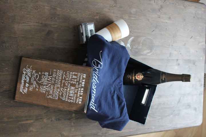 Bridesmaid Proposal boxes, gift bags