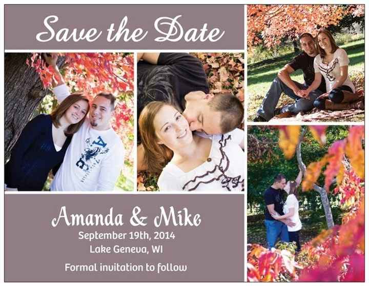 Save the dates are in!! Lets see yours!