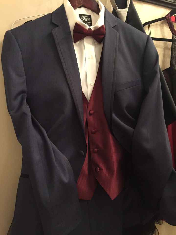 Are vests that match wedding colors too 1980's?