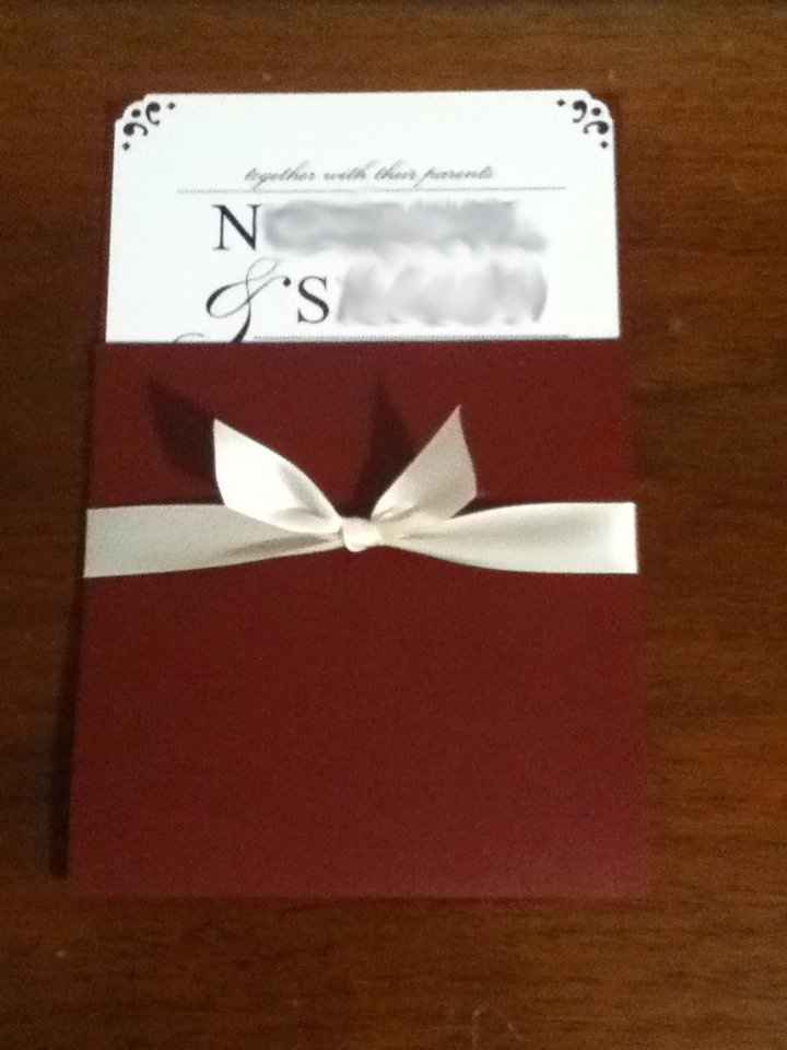 DIY invites finally done!!!! *pics*