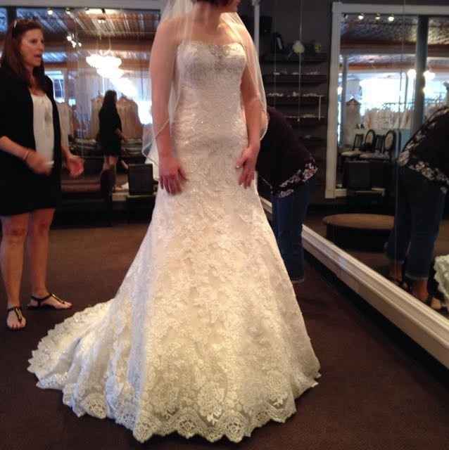 Officially said yes to the dress last night! Post your dress pics!